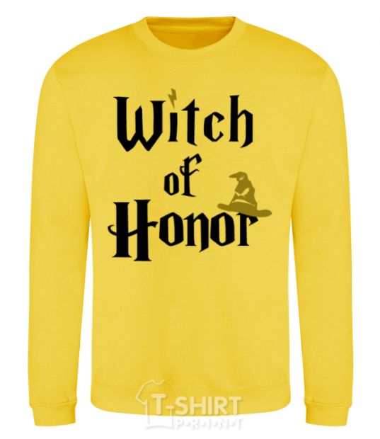 Sweatshirt Witch of Honor yellow фото