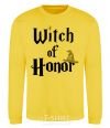 Sweatshirt Witch of Honor yellow фото