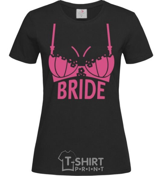 Женская футболка Bride brassiere Черный фото