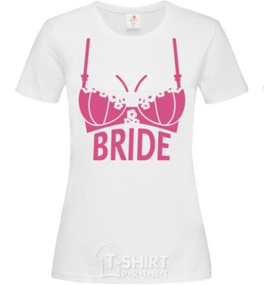 Женская футболка Bride brassiere Белый фото