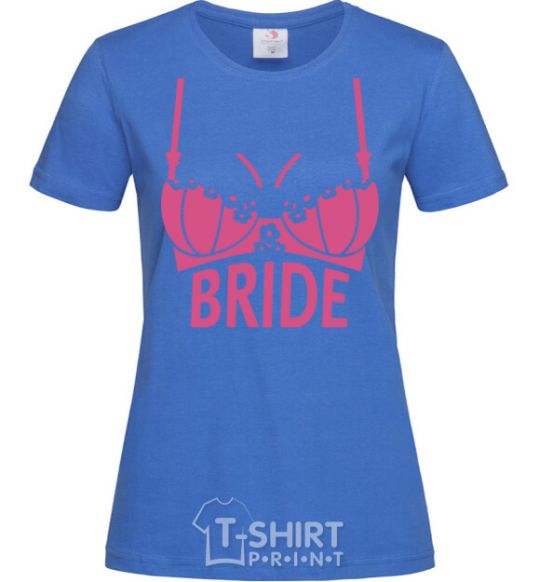 Женская футболка Bride brassiere Ярко-синий фото