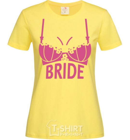 Женская футболка Bride brassiere Лимонный фото