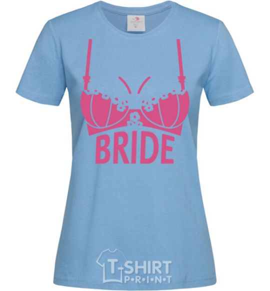 Женская футболка Bride brassiere Голубой фото