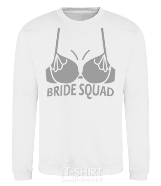 Sweatshirt Bride squad brassiere silver White фото