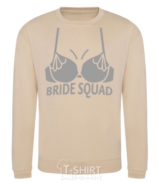 Sweatshirt Bride squad brassiere silver sand фото