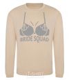 Sweatshirt Bride squad brassiere silver sand фото