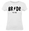 Women's T-shirt Bride to be ACDC White фото