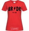 Women's T-shirt Bride to be ACDC red фото