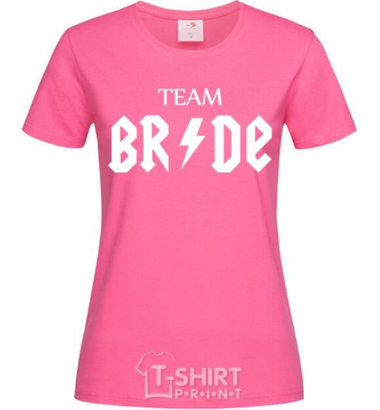 Women's T-shirt Team Bride ACDC heliconia фото