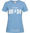 Women's T-shirt Team Bride ACDC sky-blue фото