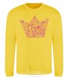 Sweatshirt Bride crown yellow фото