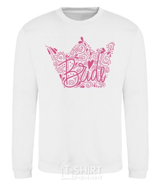 Sweatshirt Bride crown White фото