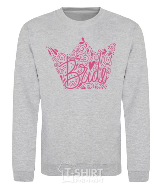 Sweatshirt Bride crown sport-grey фото