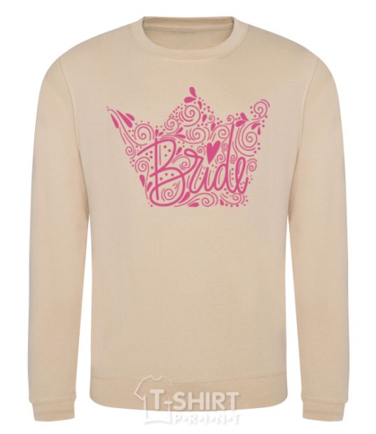 Sweatshirt Bride crown sand фото