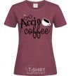 Women's T-shirt Accio coffee burgundy фото