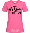 Женская футболка Team Bride Микки Ярко-розовый фото