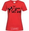 Women's T-shirt Team Bride Mickey red фото