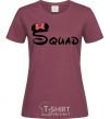 Women's T-shirt Squad Mickey burgundy фото