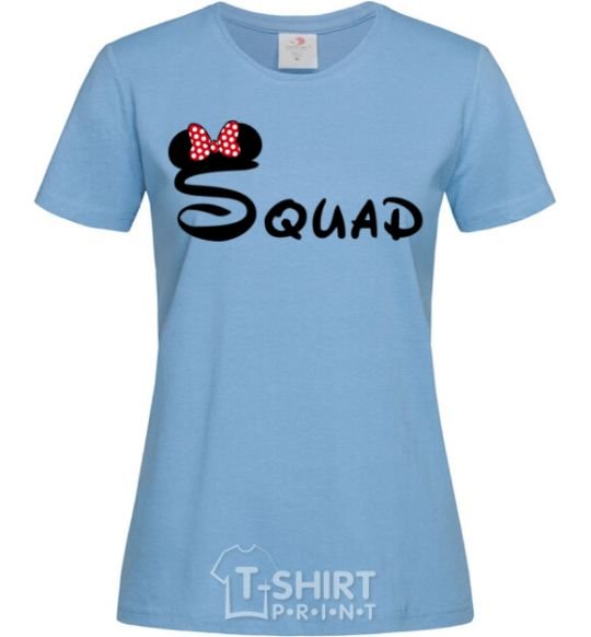 Women's T-shirt Squad Mickey sky-blue фото