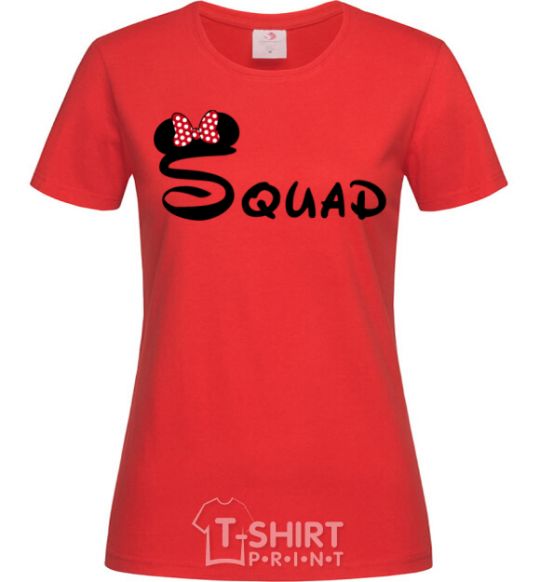 Women's T-shirt Squad Mickey red фото