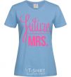 Women's T-shirt Future mrs sky-blue фото