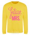 Sweatshirt Future mrs yellow фото