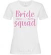 Женская футболка Bride squad pink Белый фото