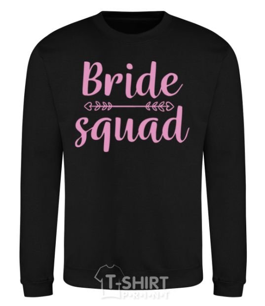 Свитшот Bride squad pink Черный фото