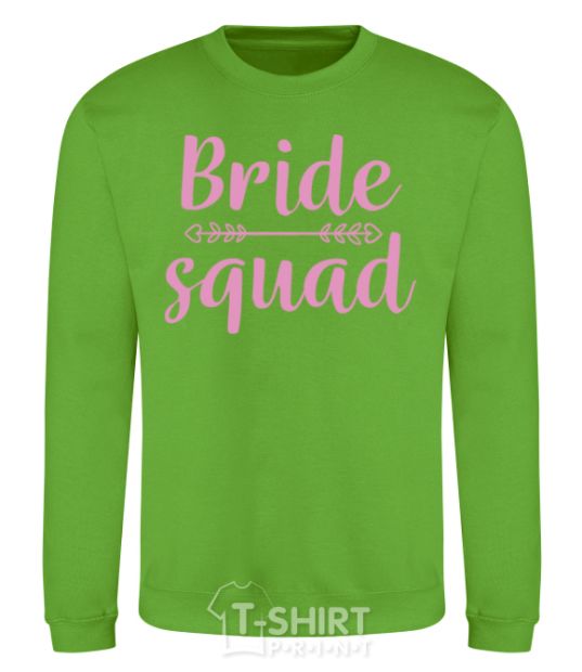 Sweatshirt Bride squad pink orchid-green фото