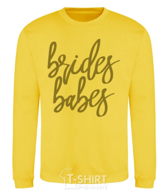 Sweatshirt Gold brides babes yellow фото