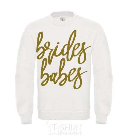 Sweatshirt Gold brides babes White фото