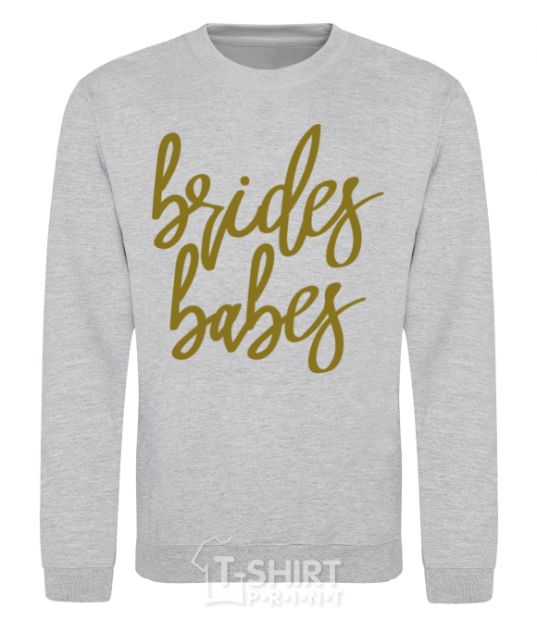 Sweatshirt Gold brides babes sport-grey фото