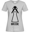 Женская футболка Brige figure Серый фото