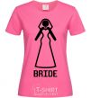 Женская футболка Brige figure Ярко-розовый фото