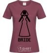 Женская футболка Brige figure Бордовый фото