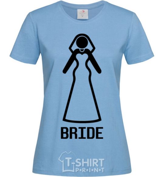 Женская футболка Brige figure Голубой фото