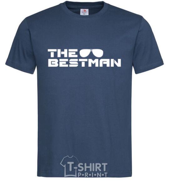 Men's T-Shirt The bestman navy-blue фото