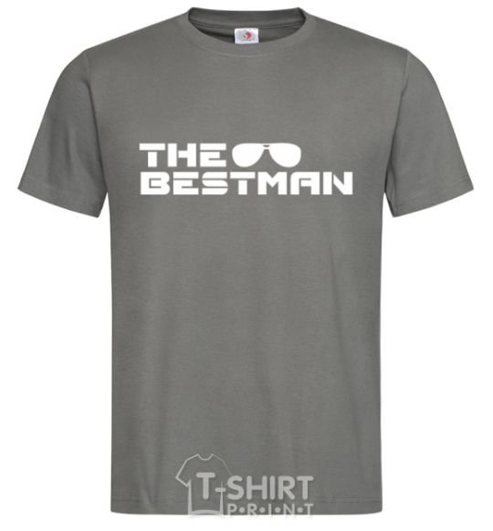 Men's T-Shirt The bestman dark-grey фото