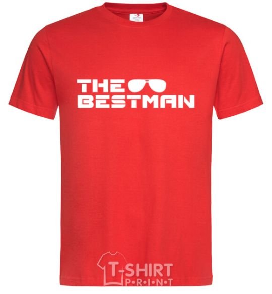 Men's T-Shirt The bestman red фото