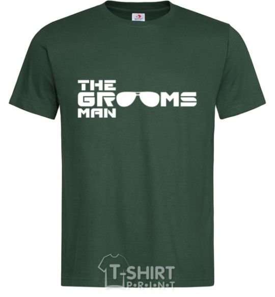 Men's T-Shirt The grooms man bottle-green фото