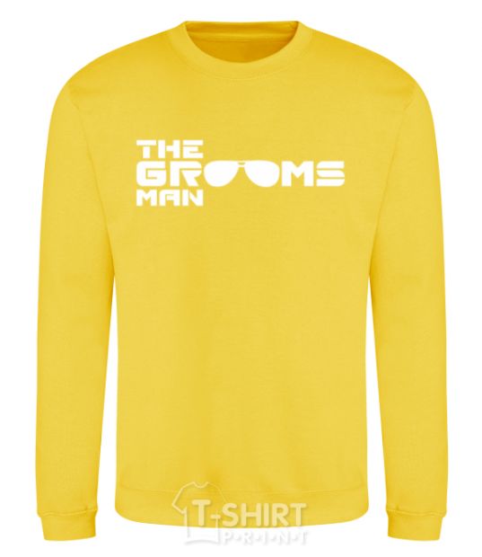 Sweatshirt The grooms man yellow фото