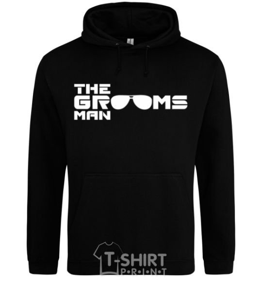 Men`s hoodie The grooms man black фото