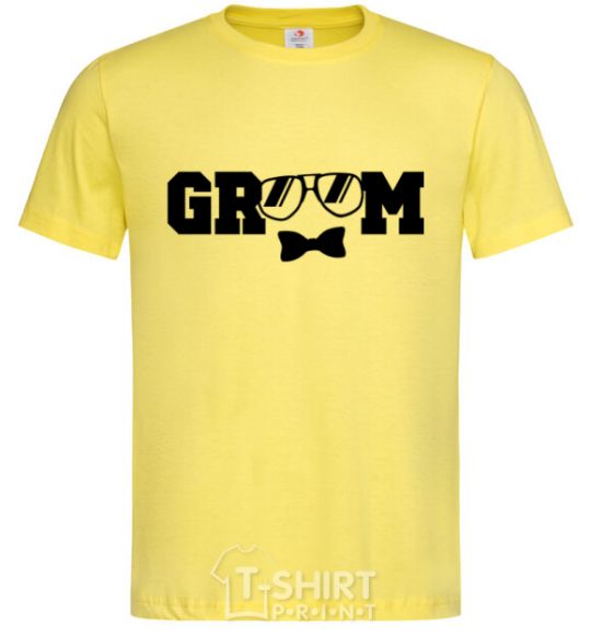 Men's T-Shirt Groom glasses cornsilk фото