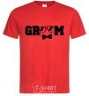 Men's T-Shirt Groom glasses red фото