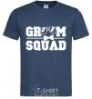 Men's T-Shirt Groom squad glasses navy-blue фото