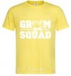 Men's T-Shirt Groom squad glasses cornsilk фото