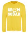 Sweatshirt Groom squad glasses yellow фото