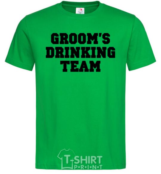 Men's T-Shirt Groom's drinking team kelly-green фото