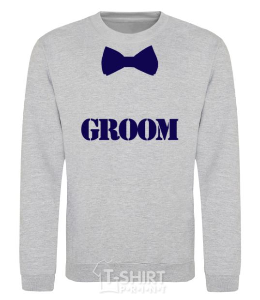 Sweatshirt Groom butterfly sport-grey фото