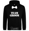 Men`s hoodie Team groom butterfly black фото